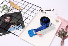 Load image into Gallery viewer, Off white Belt 100-200cm Street Style Canvas Men's Belt Industrial Letters Canvas Belts Women Men Punk Embroidery Waist Strap