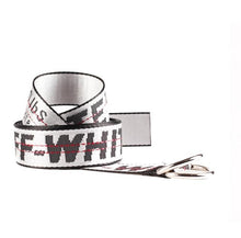 Load image into Gallery viewer, Off white Belt 100-200cm Street Style Canvas Men's Belt Industrial Letters Canvas Belts Women Men Punk Embroidery Waist Strap